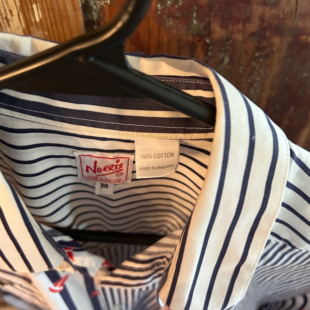 Vintage Norris brand mixed patterned men’s shirt made in England - Picture 3 of 7